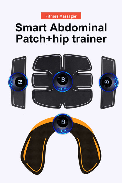 Electrical Muscel Stimulator Massager Abdomen Buttocks Arm Leg Neck Hips Trainer Muscle Toner Fitness Training Workout Equipment