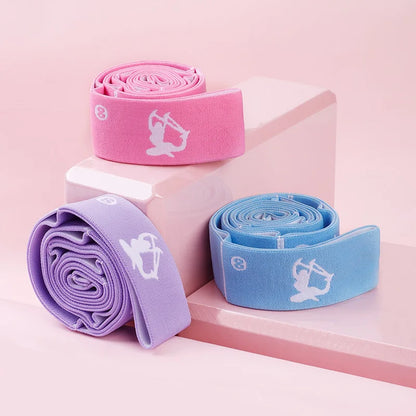 Multi-Functional Slimming Resistance Bands Yoga Strap Elastic Band 8/10/12 Grids for Latin Training, Dance, Pilates, Gymnastics