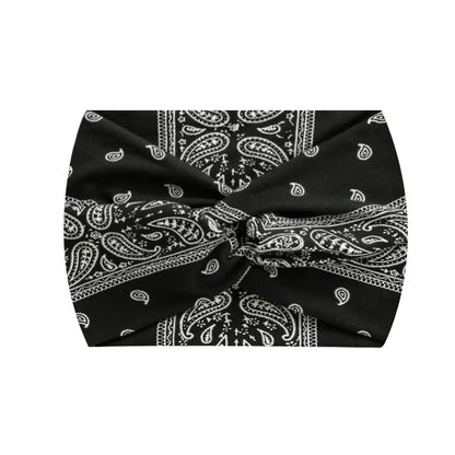 Widening 18CM stretch printed sports sweatband headband headscarf hairband hair tie band