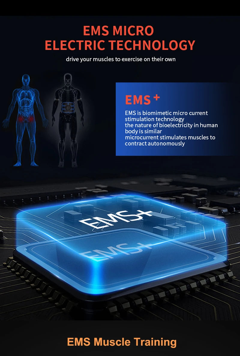 Electrical Muscel Stimulator Massager Abdomen Buttocks Arm Leg Neck Hips Trainer Muscle Toner Fitness Training Workout Equipment