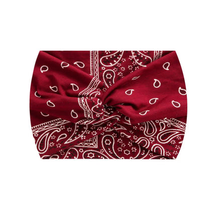 Widening 18CM stretch printed sports sweatband headband headscarf hairband hair tie band