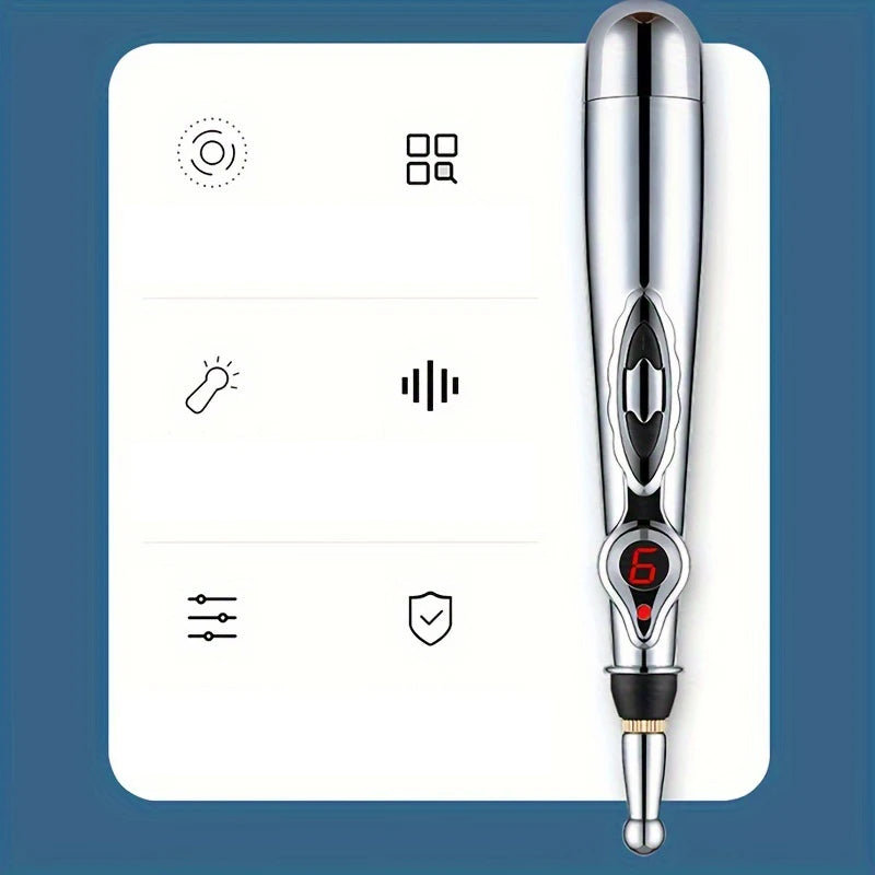 Electronic Acupuncture Acupoint Massage Pen Multi-Function Meridian Pressing Energy Therapy Energy Pen Pain Relieving Tool