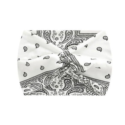 Widening 18CM stretch printed sports sweatband headband headscarf hairband hair tie band