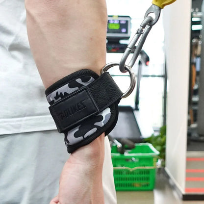 AOLIKES Adjustable Padded Ankle Wrist Cuffs Padded Straps D-Ring Glute Kickback for Cable Machine, Ideal for Glutes Exercises