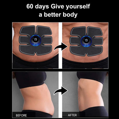 Electrical Muscel Stimulator Massager Abdomen Buttocks Arm Leg Neck Hips Trainer Muscle Toner Fitness Training Workout Equipment
